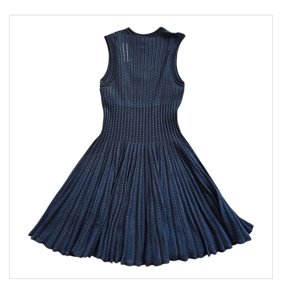 🦃TODAY ONLY🦃Theory check Blue/ black Mini Dress Fit & Flare NWT sz M - Picture 6 of 9